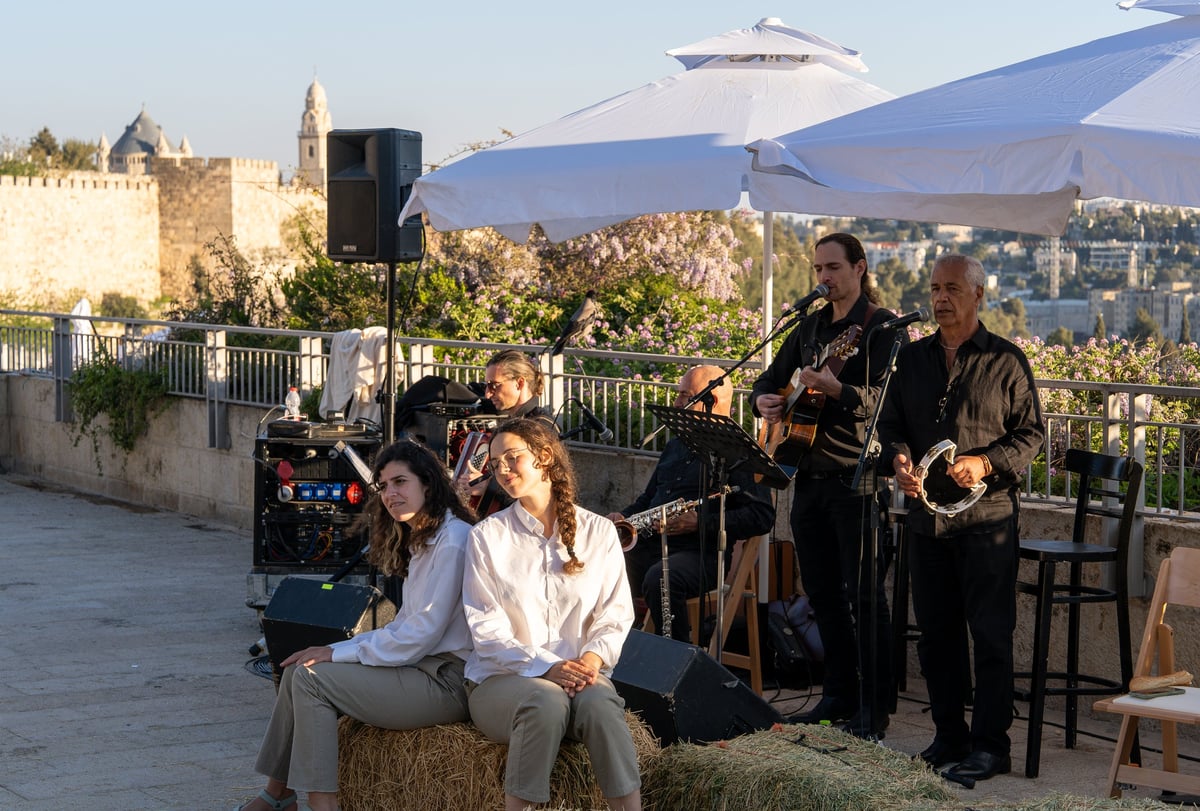 Live musical band performance at a celebration event